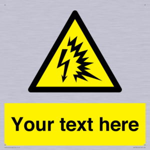 Custom warning Arc flash